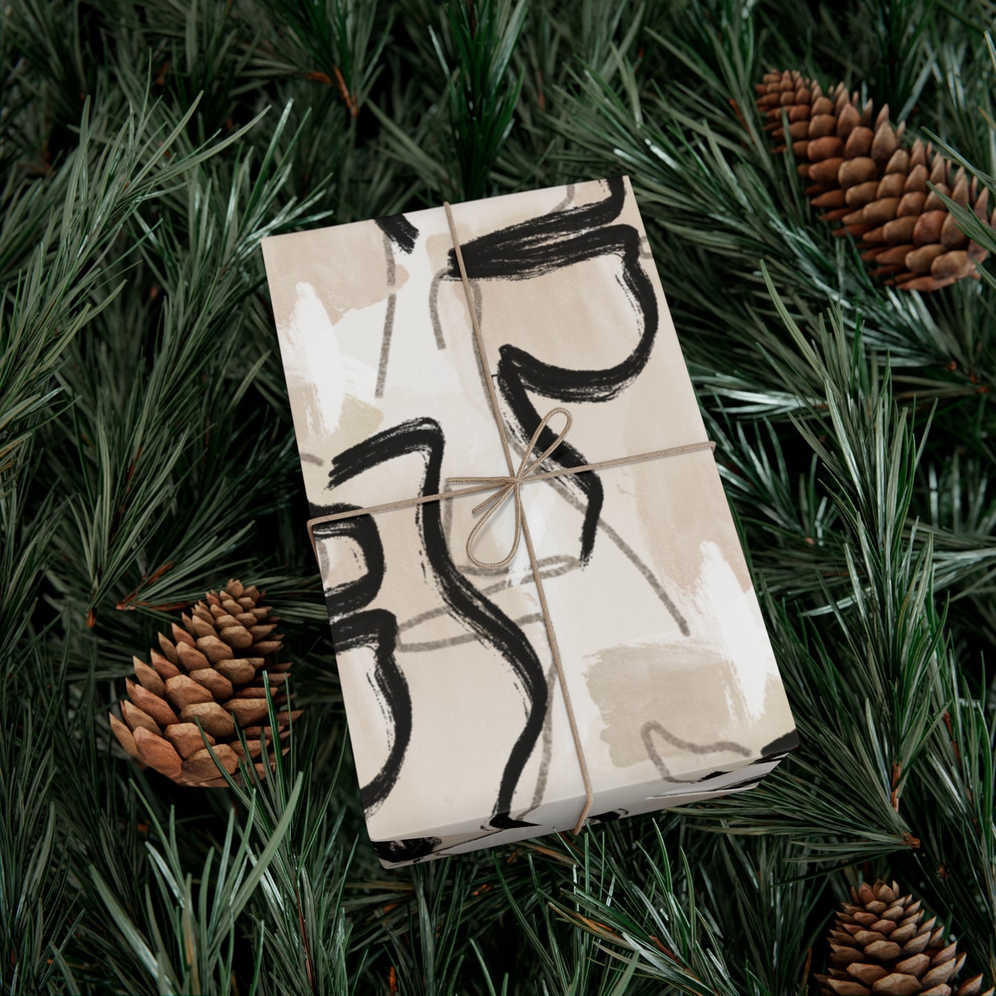 Neutral Abstract Gift Wrap