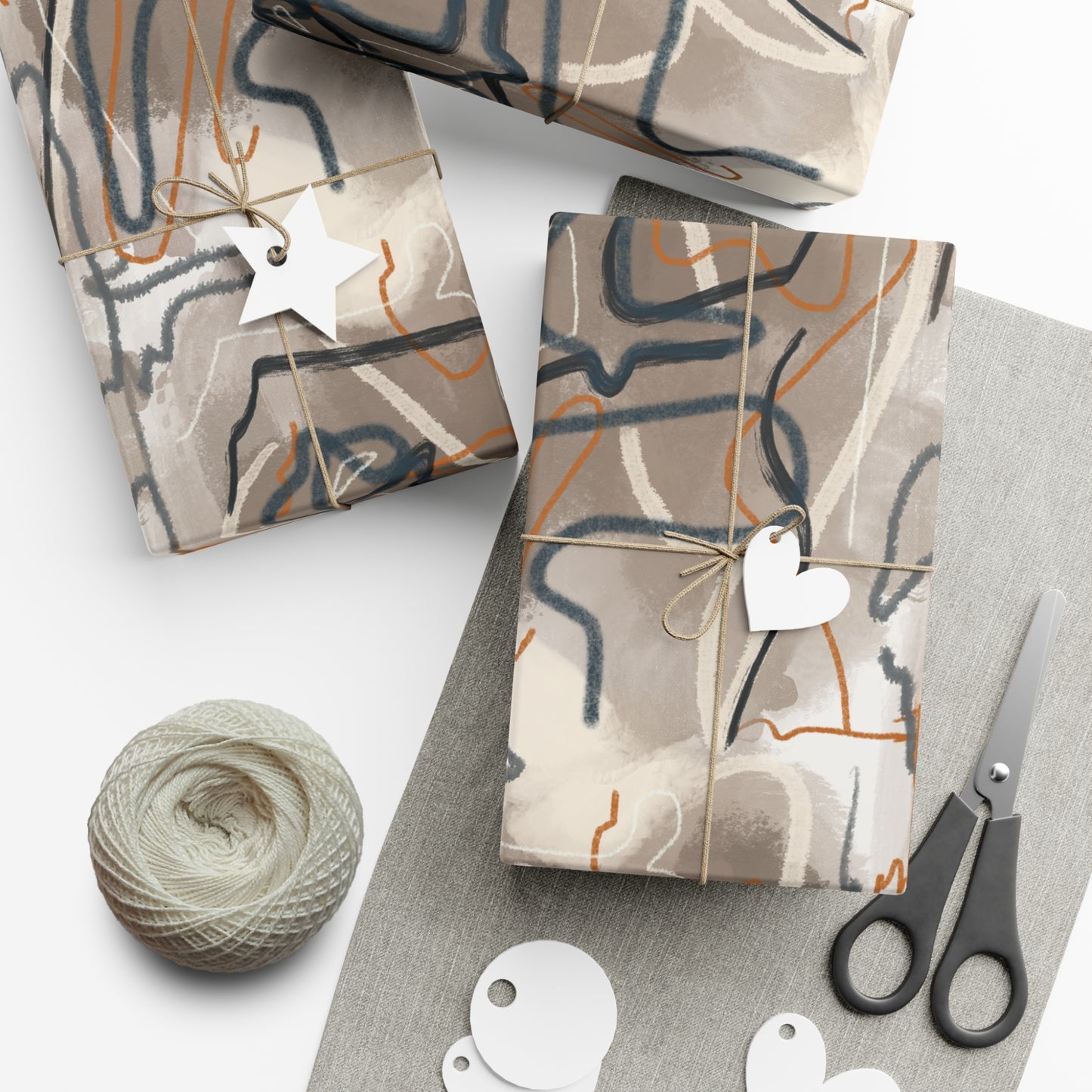 Autumn Abstract Gift Wrap
