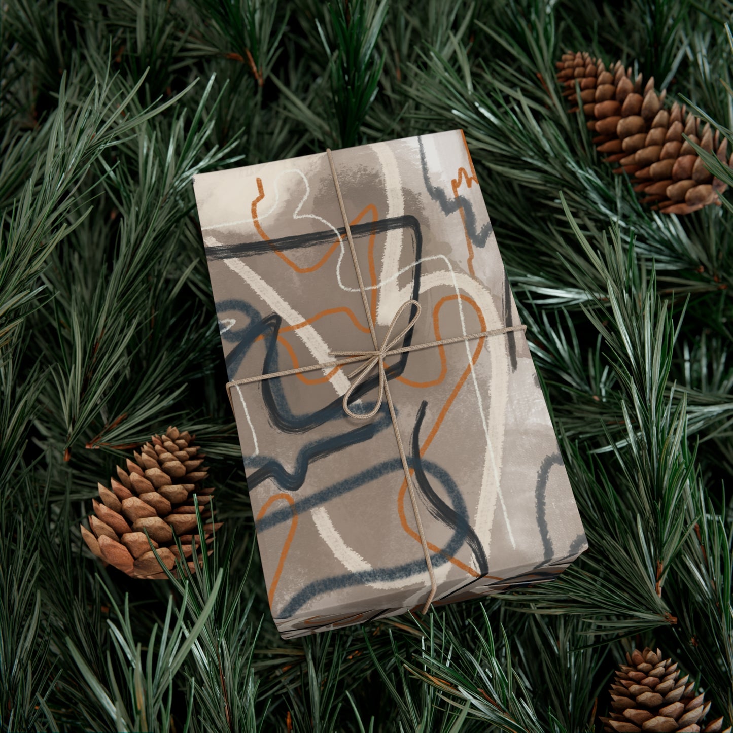 Autumn Abstract Gift Wrap