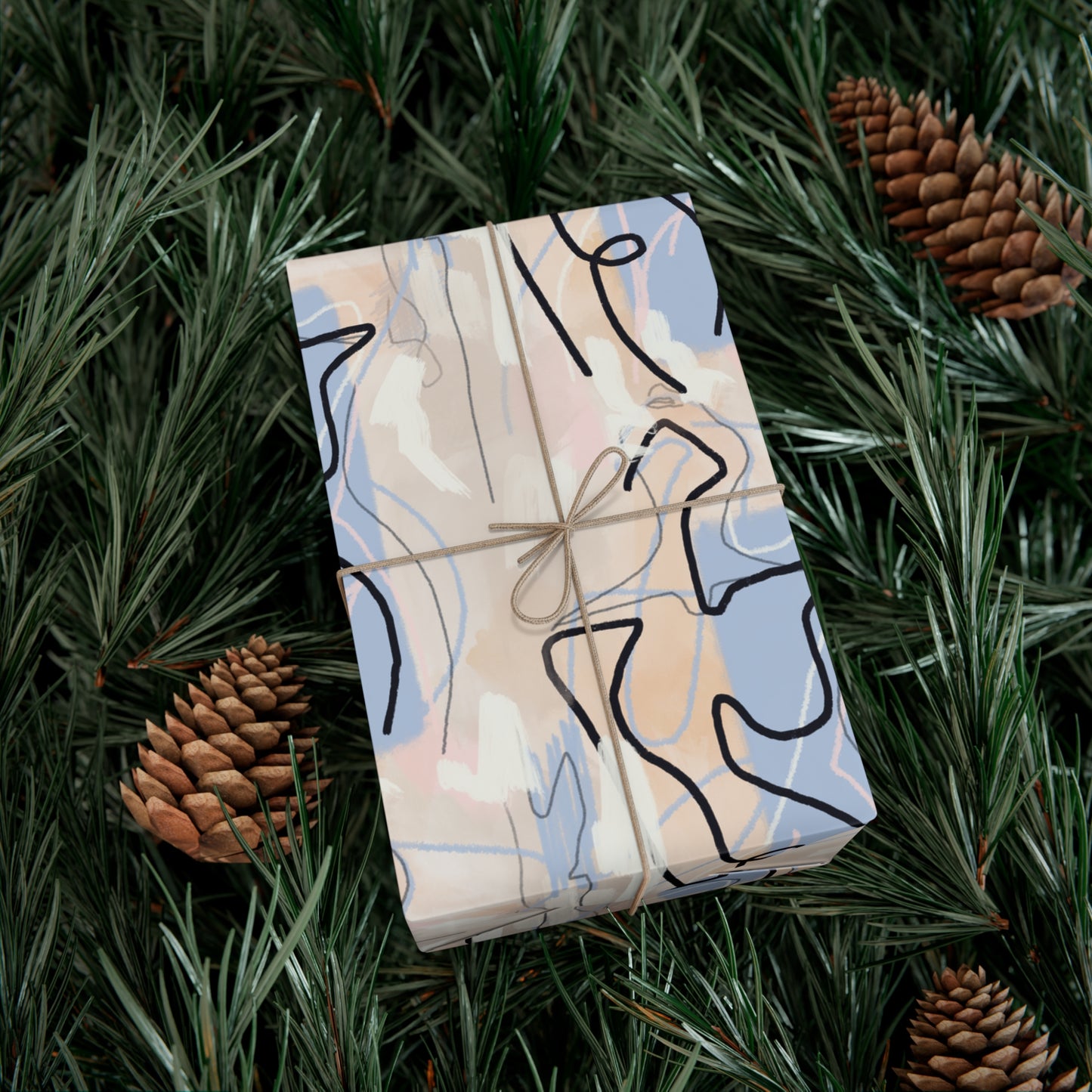 Pastel Woman Abstract Gift Wrap