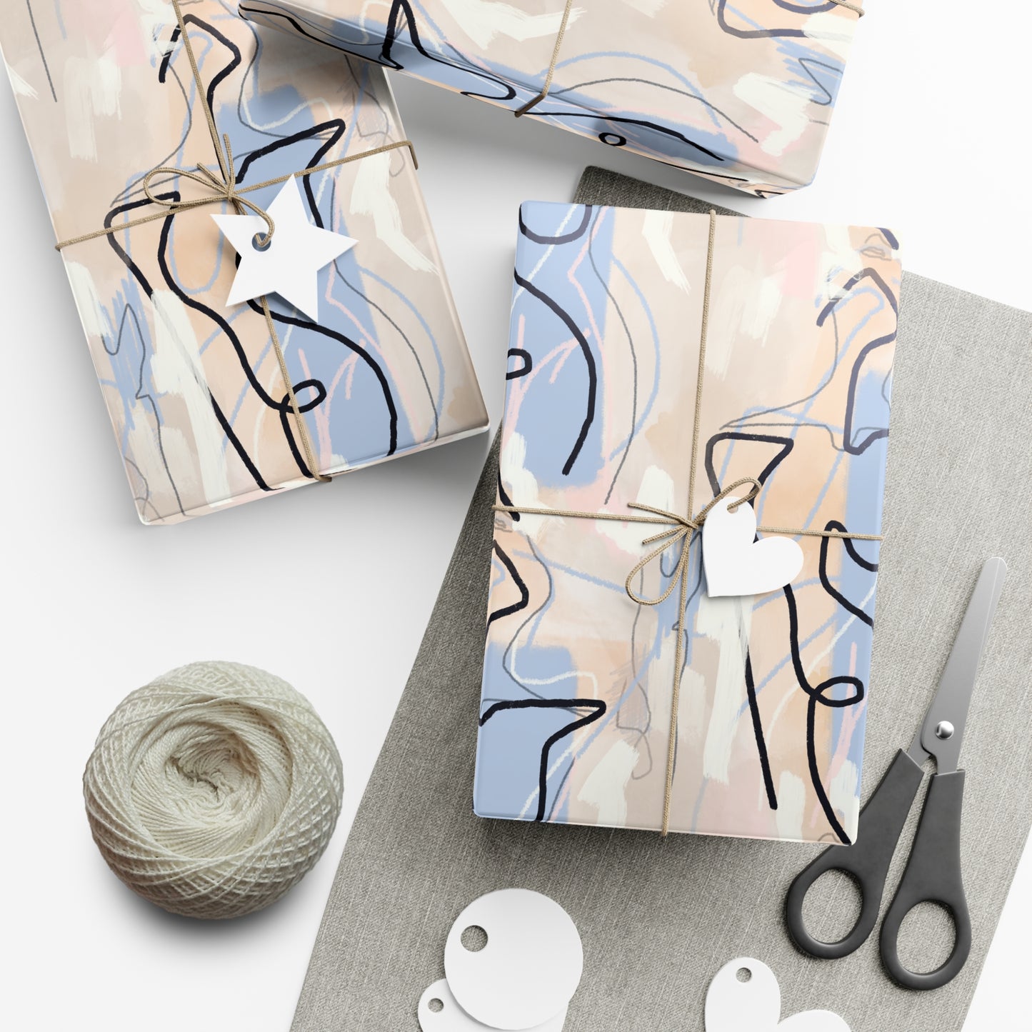 Pastel Woman Abstract Gift Wrap