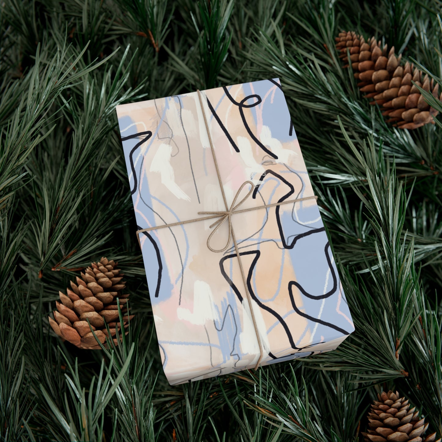Pastel Woman Abstract Gift Wrap