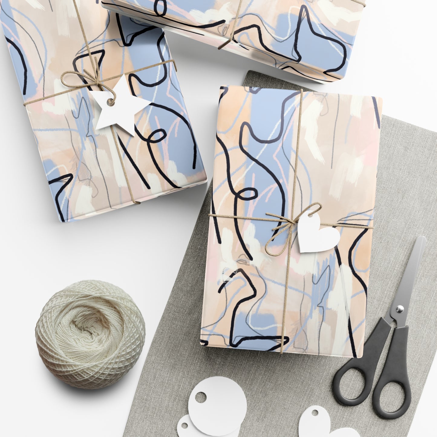Pastel Woman Abstract Gift Wrap