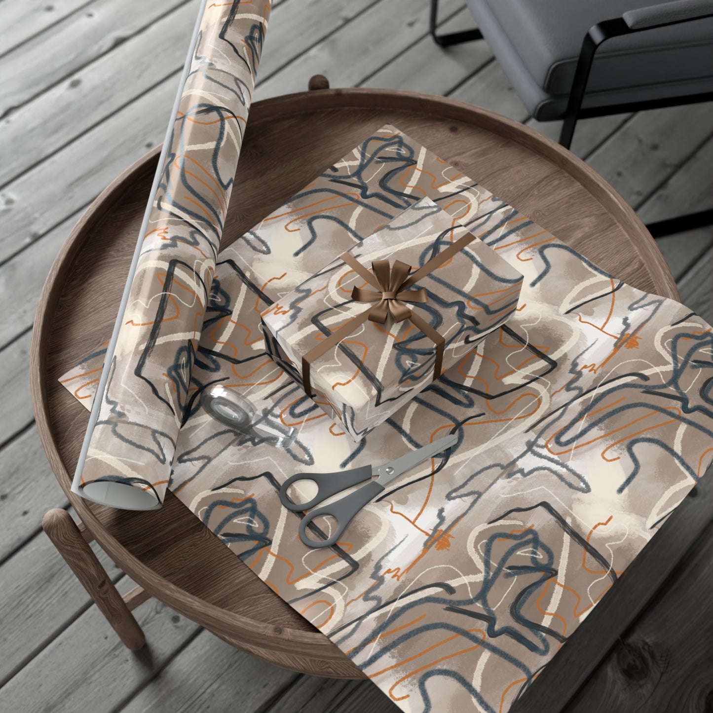Autumn Abstract Gift Wrap
