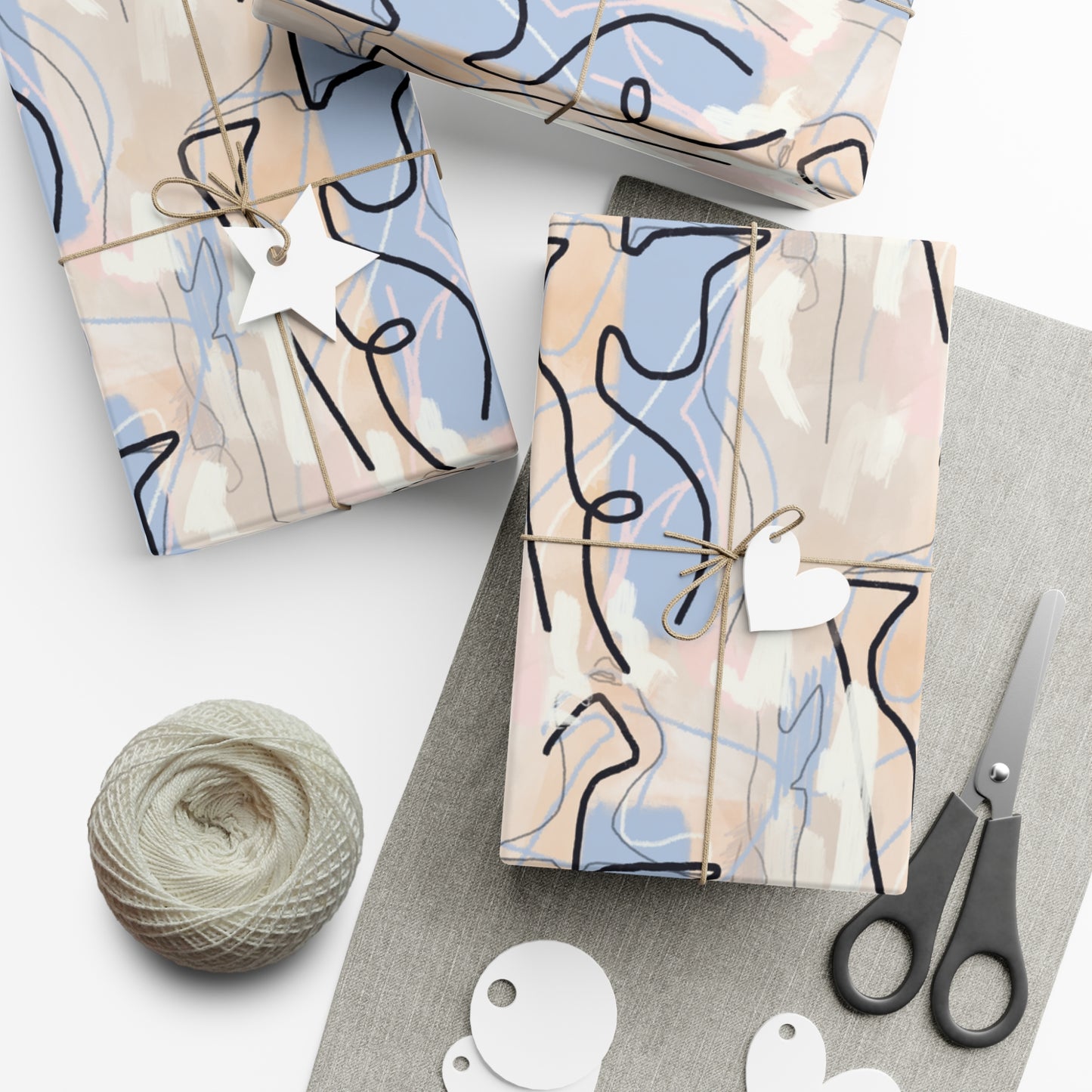 Pastel Woman Abstract Gift Wrap