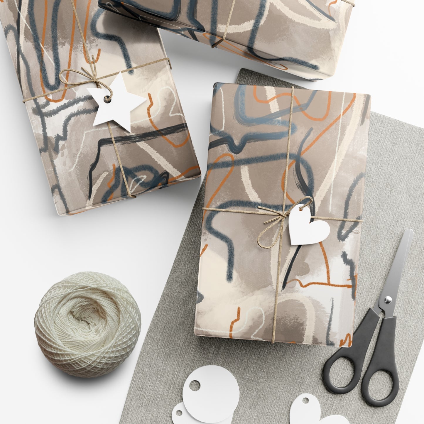 Autumn Abstract Gift Wrap