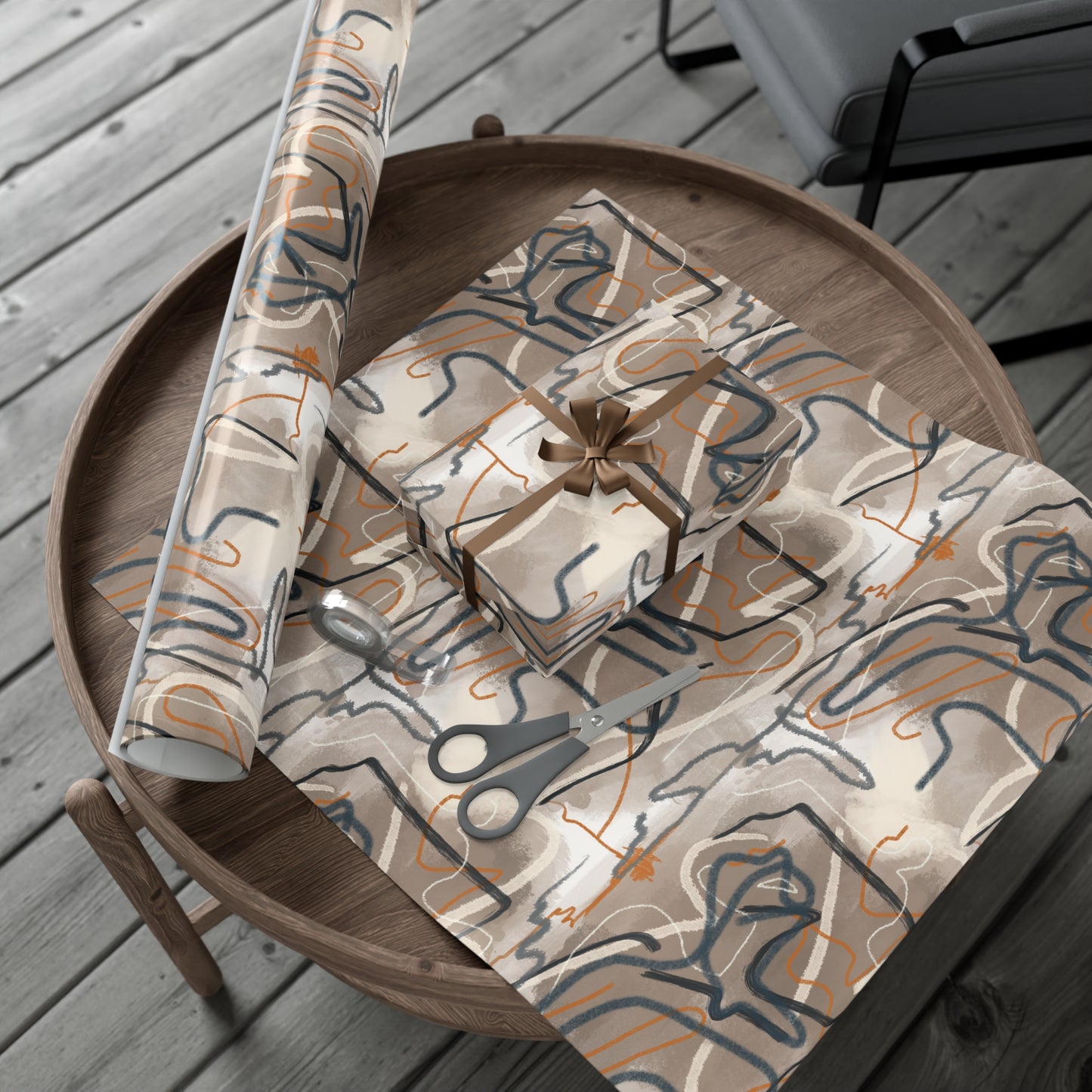 Autumn Abstract Gift Wrap