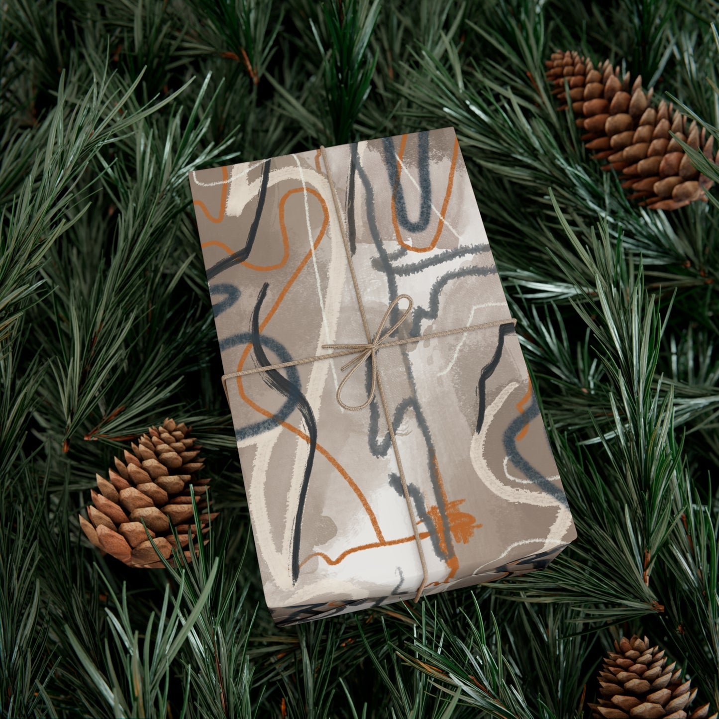 Autumn Abstract Gift Wrap