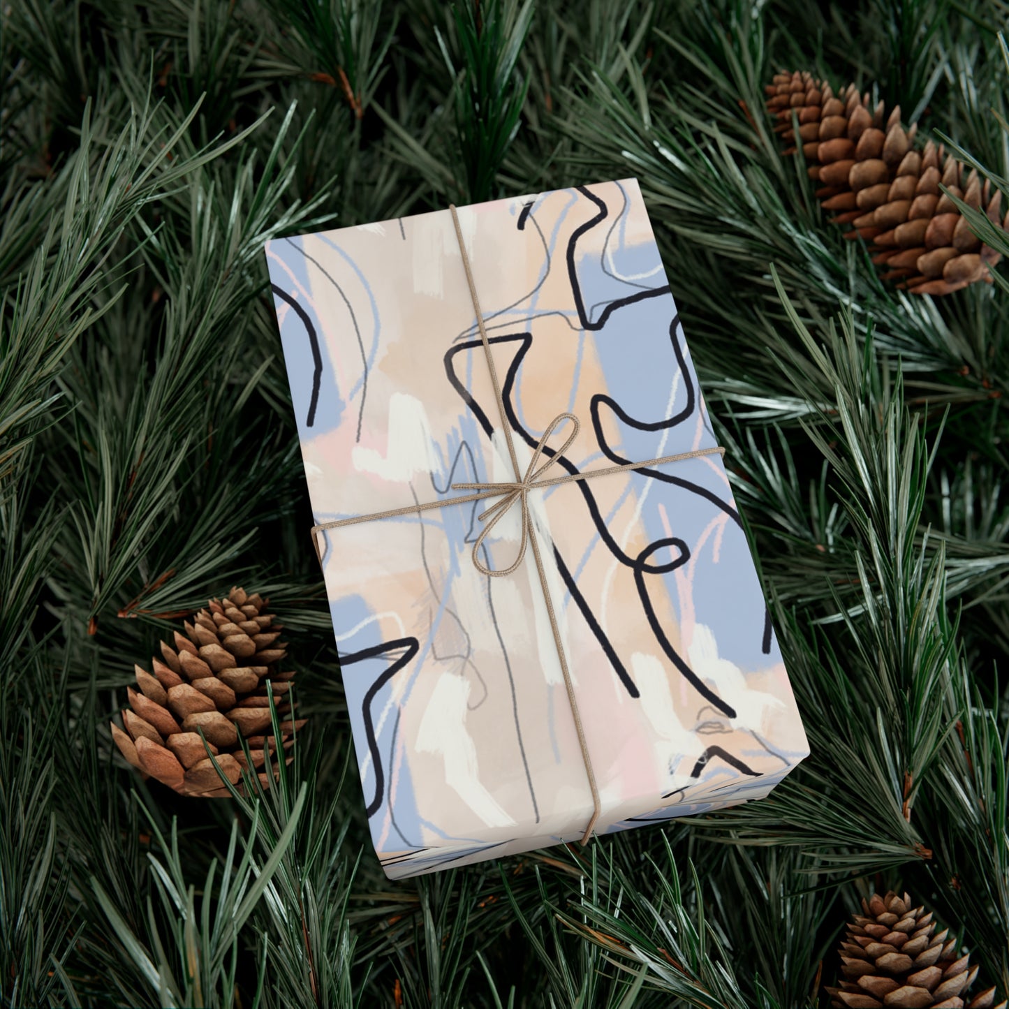 Pastel Woman Abstract Gift Wrap