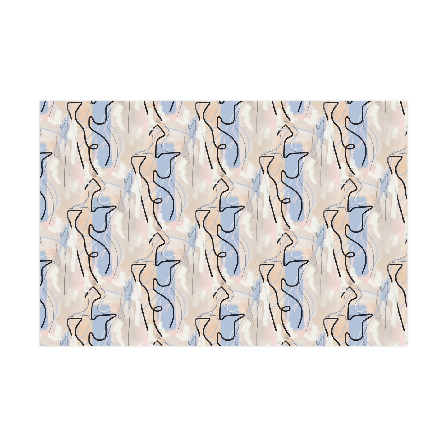Pastel Woman Abstract Gift Wrap