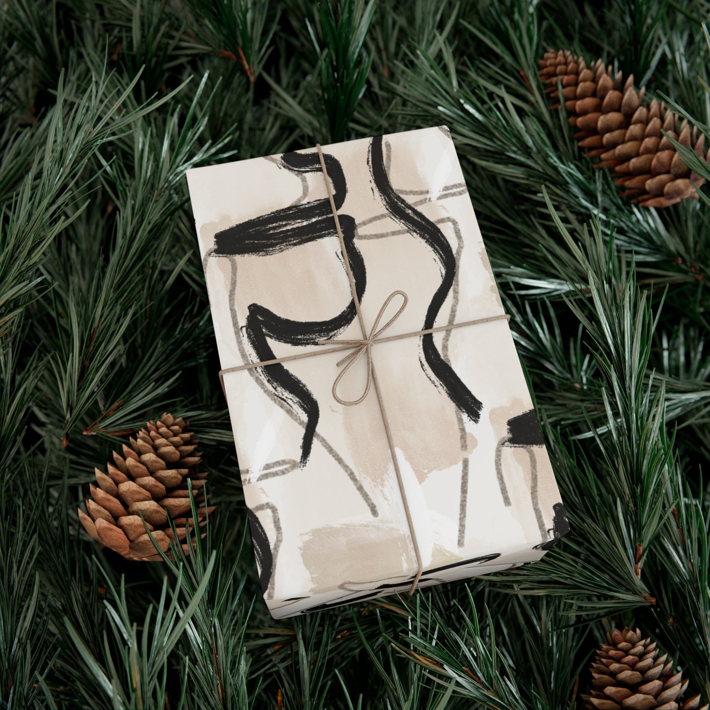 Neutral Abstract Gift Wrap