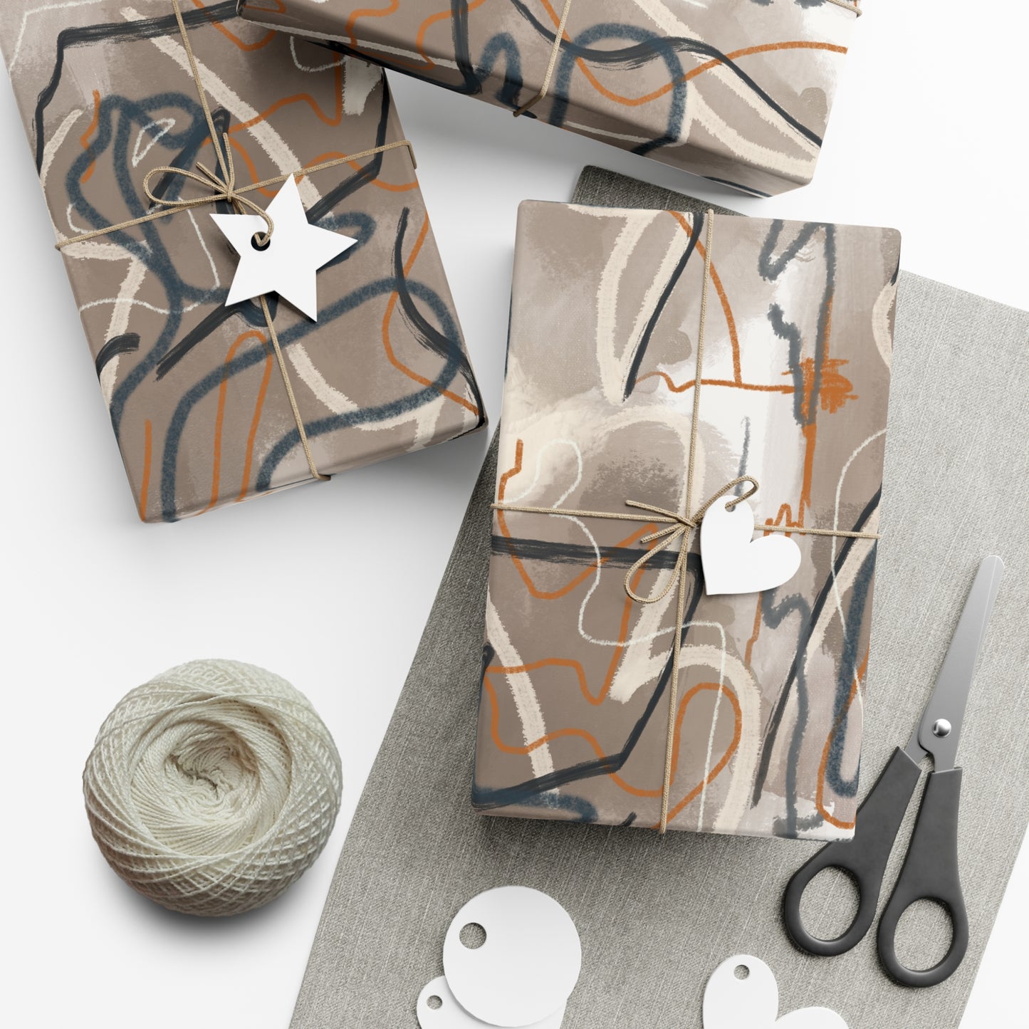 Autumn Abstract Gift Wrap