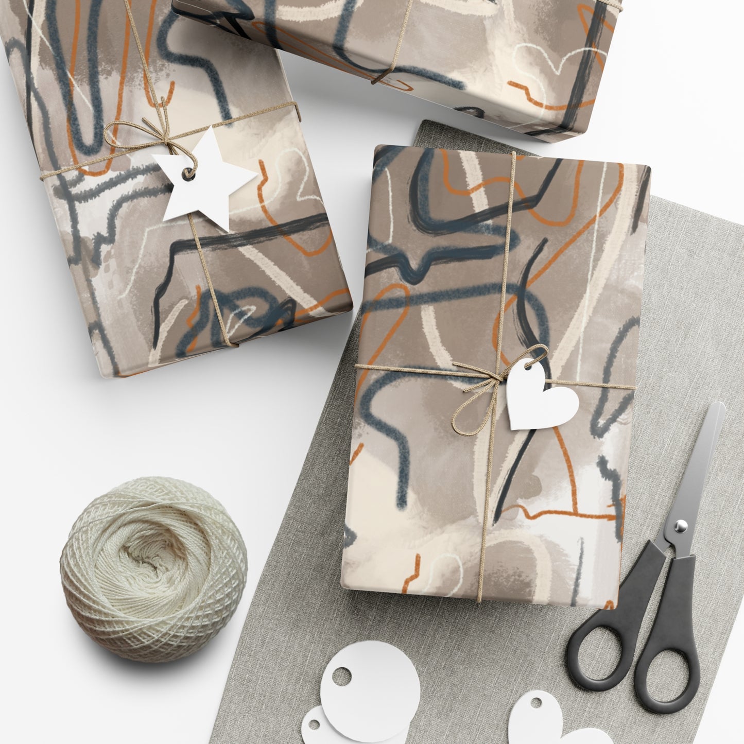 Autumn Abstract Gift Wrap