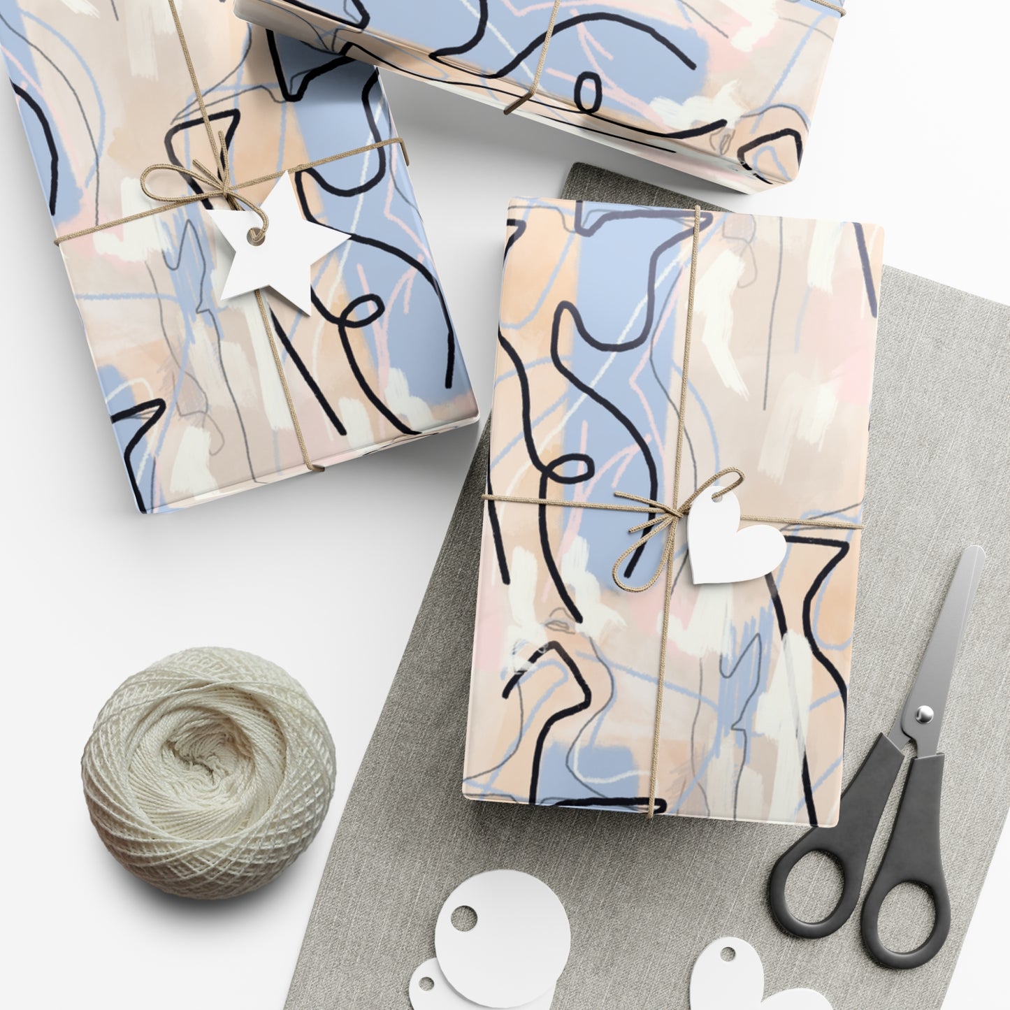Pastel Woman Abstract Gift Wrap