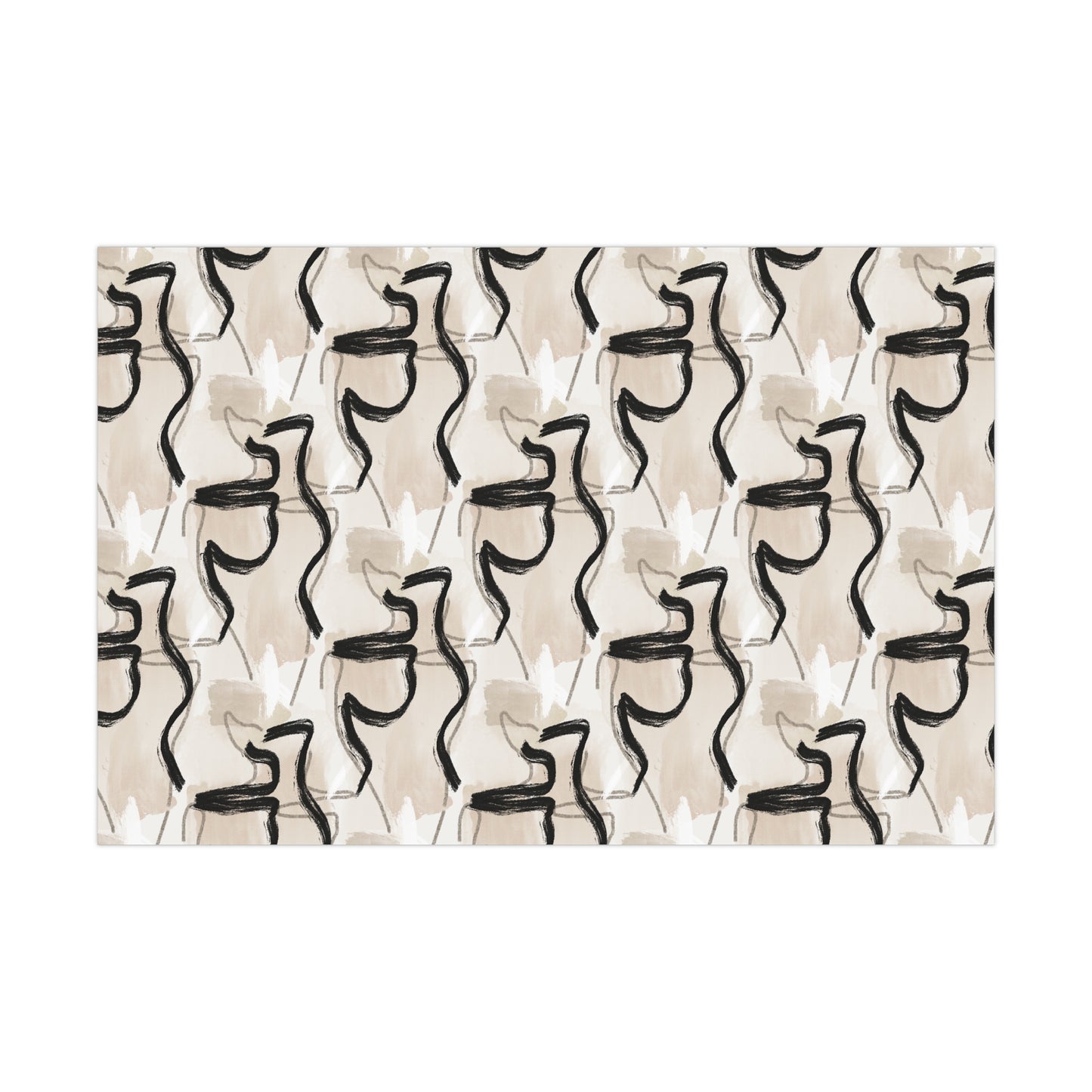 Neutral Abstract Gift Wrap