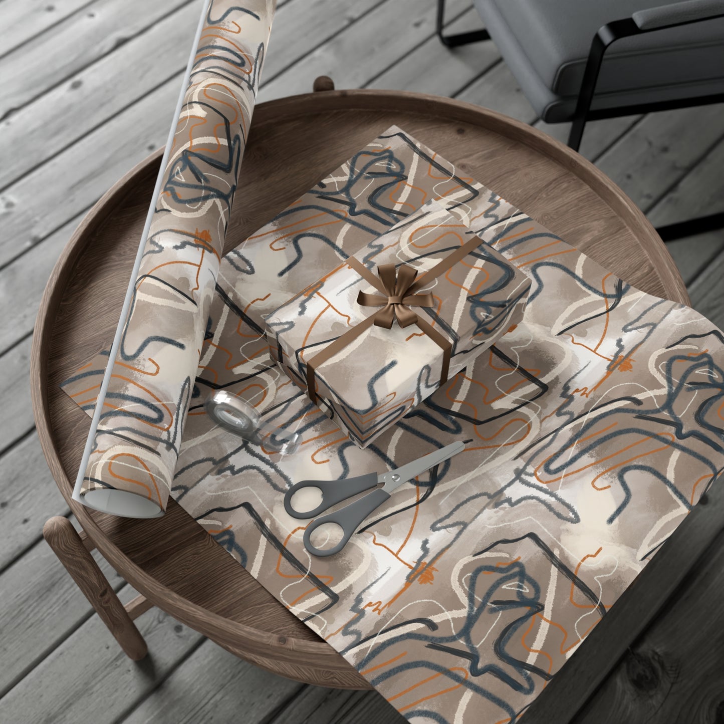 Autumn Abstract Gift Wrap