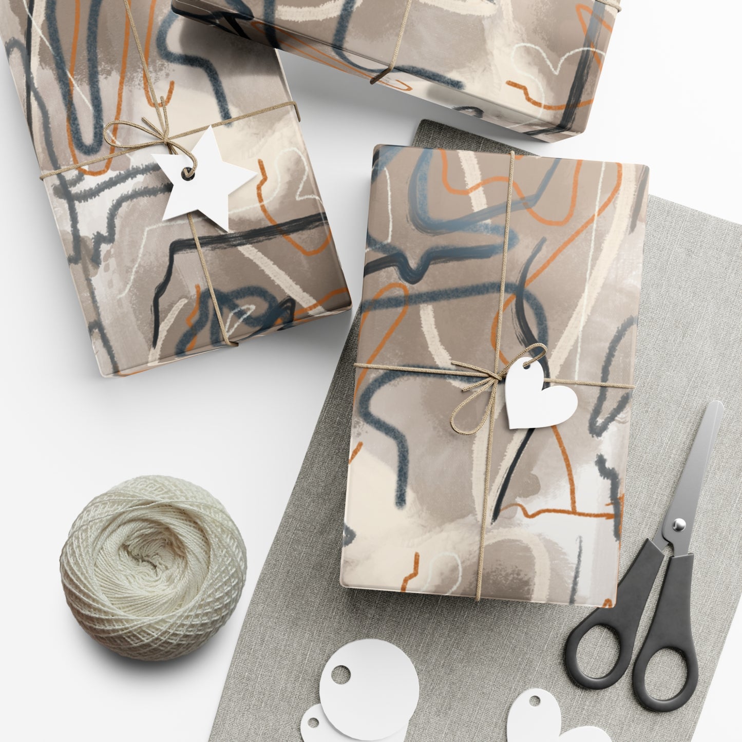 Autumn Abstract Gift Wrap