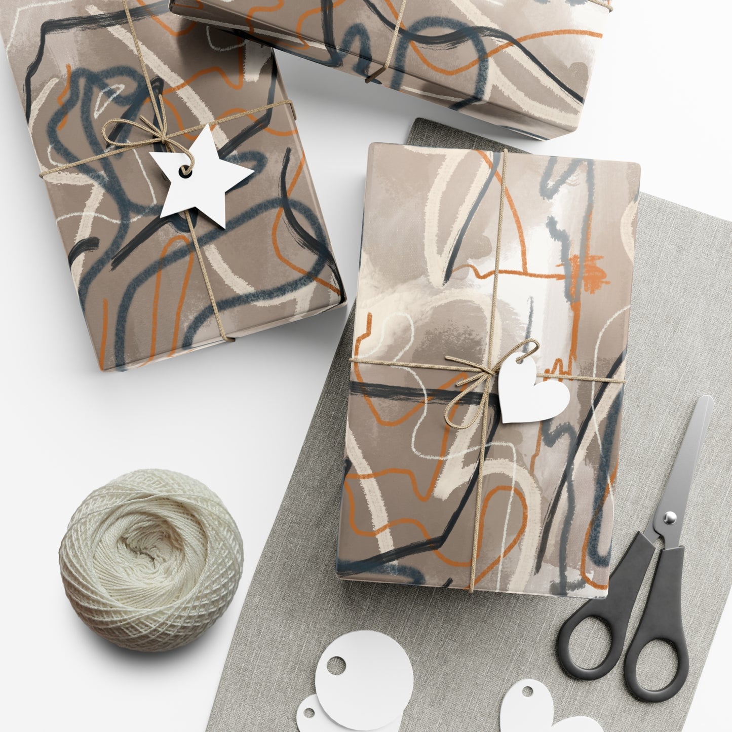 Autumn Abstract Gift Wrap