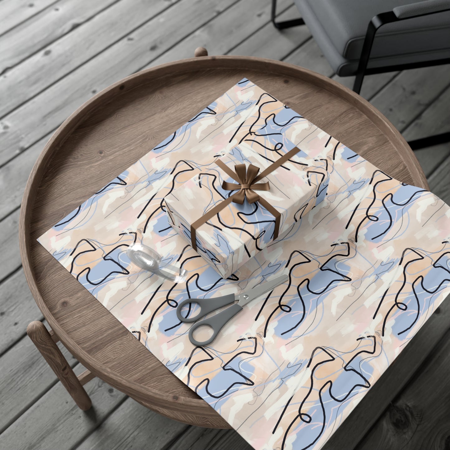 Pastel Woman Abstract Gift Wrap