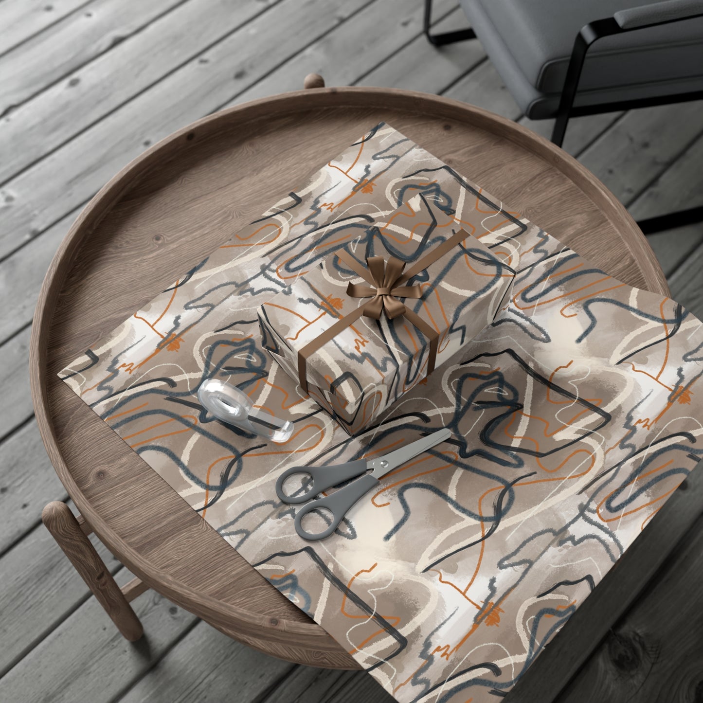 Autumn Abstract Gift Wrap