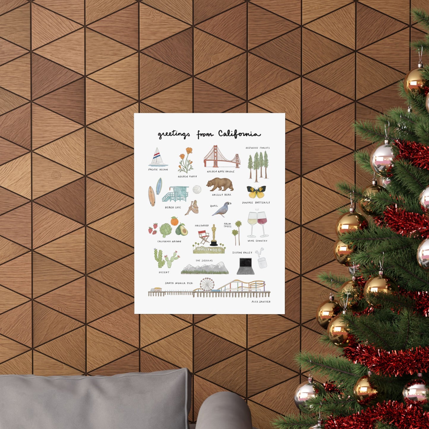 California Greetings Poster