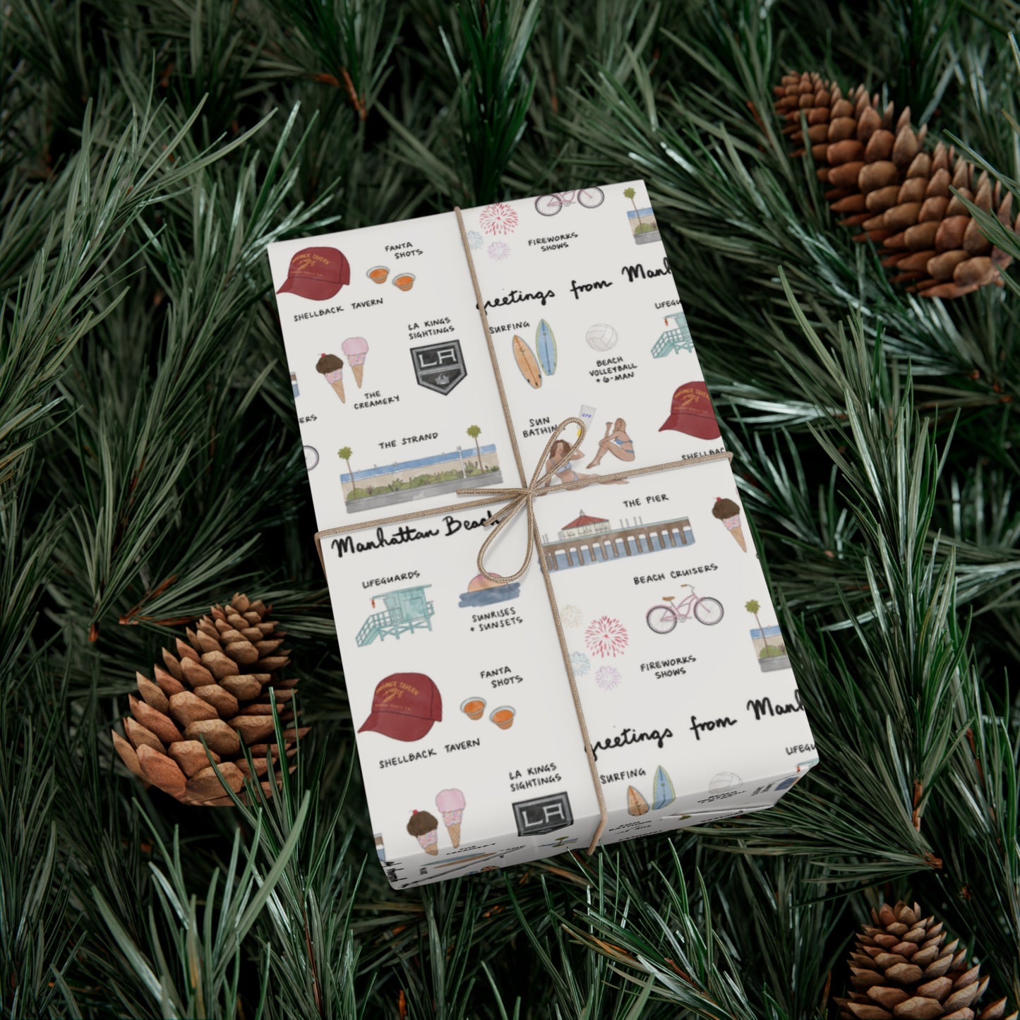 Manhattan Beach Gift Wrap