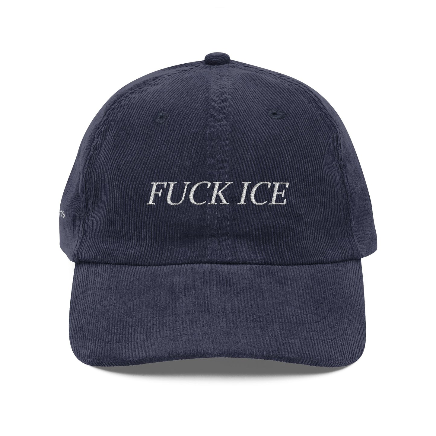 F*CK ICE Embroidered Corduroy Cap w/ @BYSAUTS
