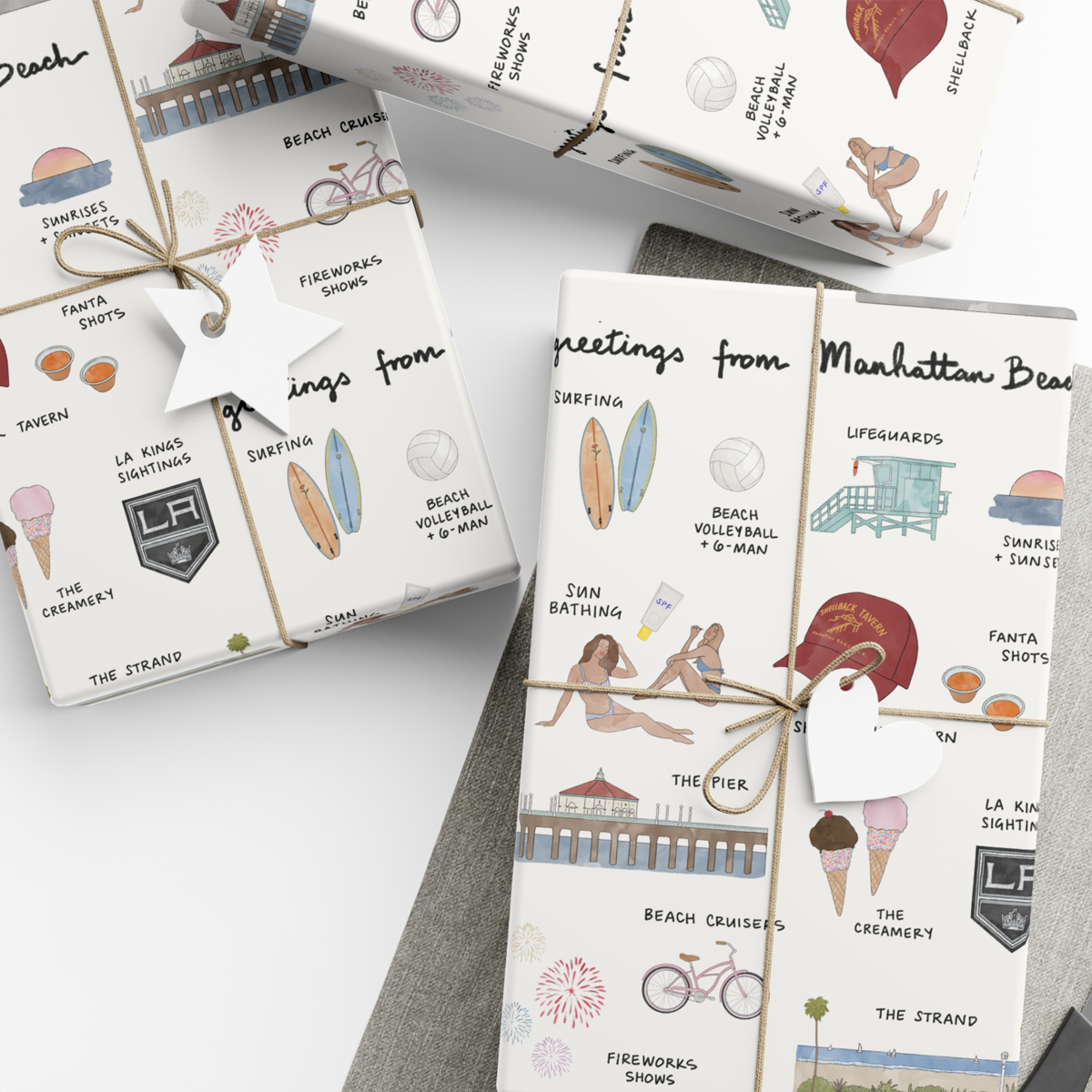 Manhattan Beach Gift Wrap