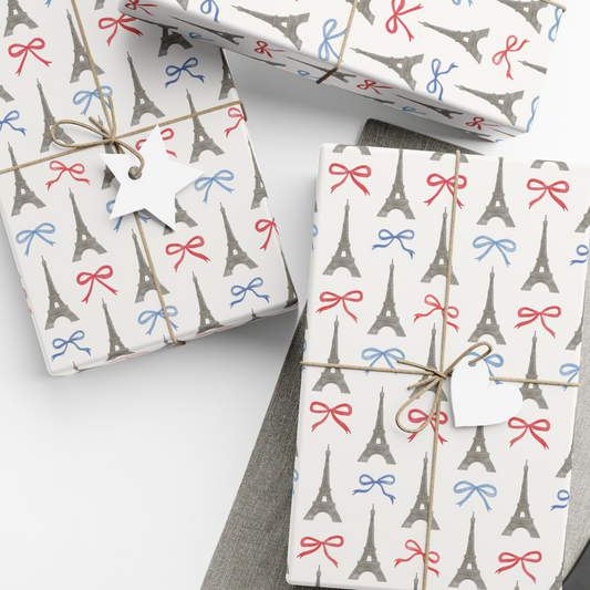 Paris Eiffel Tower Gift Wrap