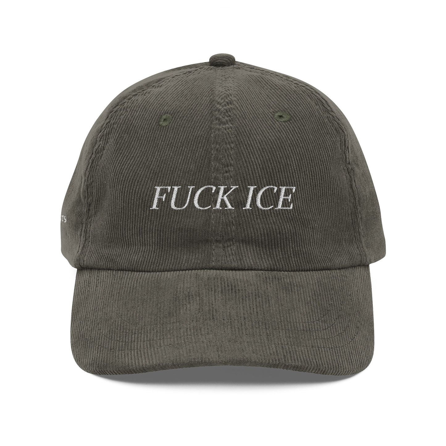 F*CK ICE Embroidered Corduroy Cap w/ @BYSAUTS