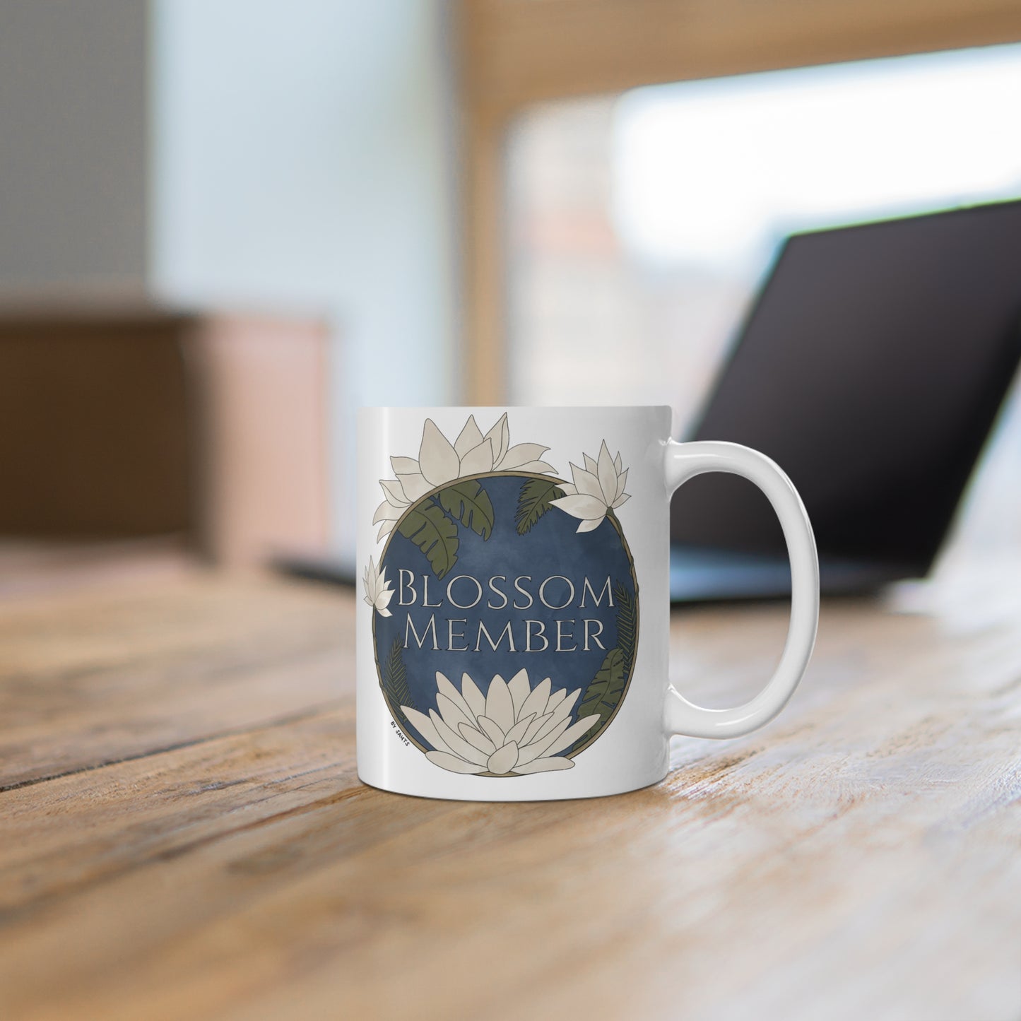 White Lotus Blossom Member Mug