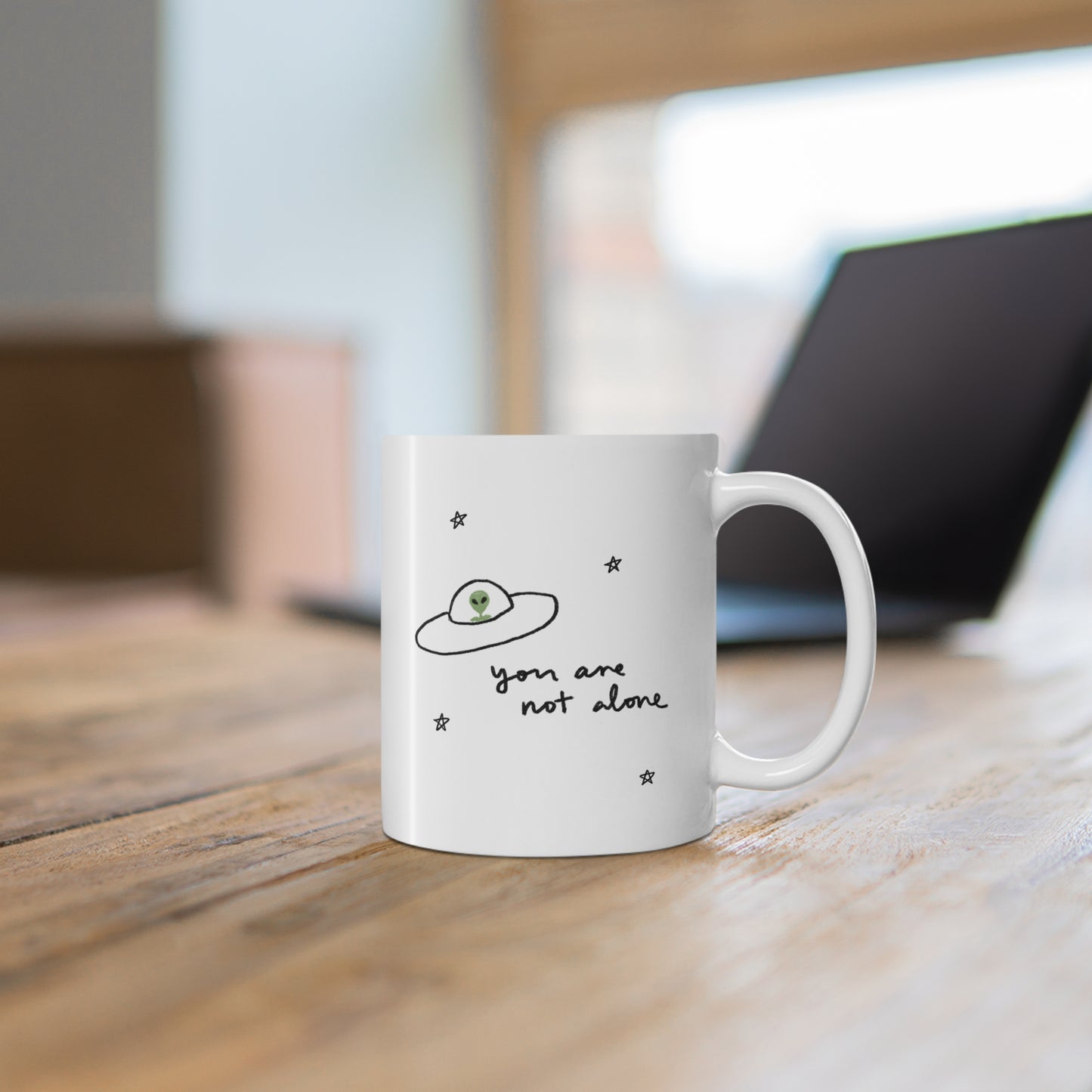 You Are Not Alone Alien Mug 11oz