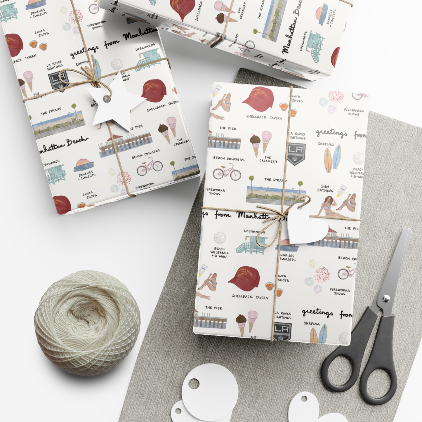 Manhattan Beach Gift Wrap