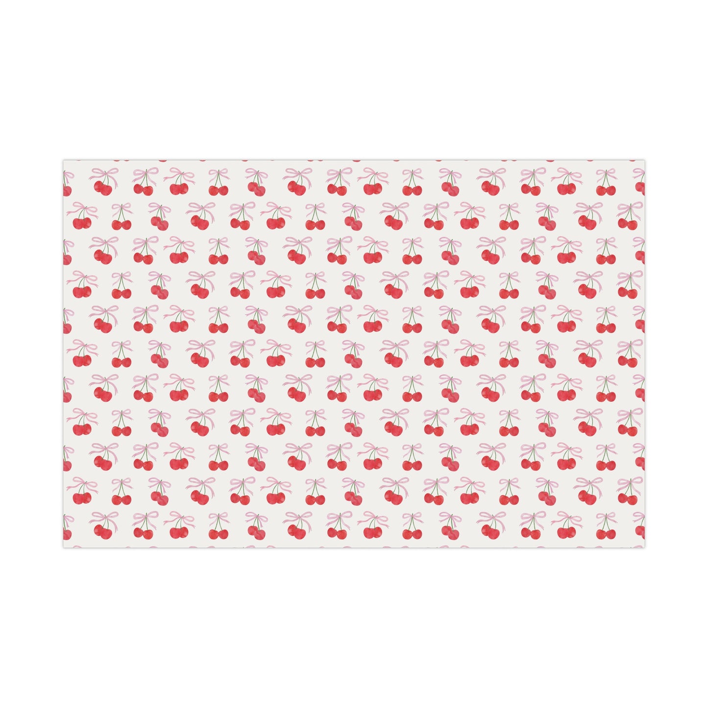 Cherry Ribbon Gift Wrap
