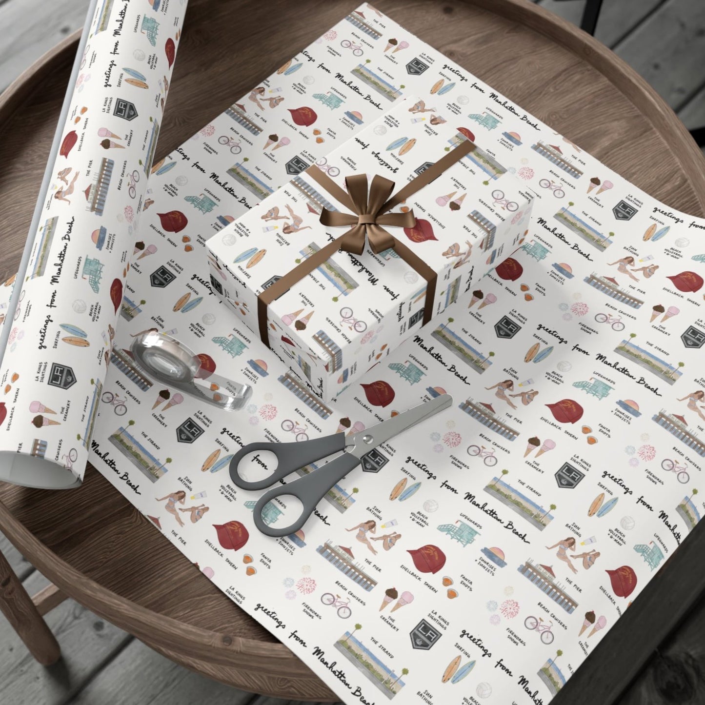 Manhattan Beach Gift Wrap